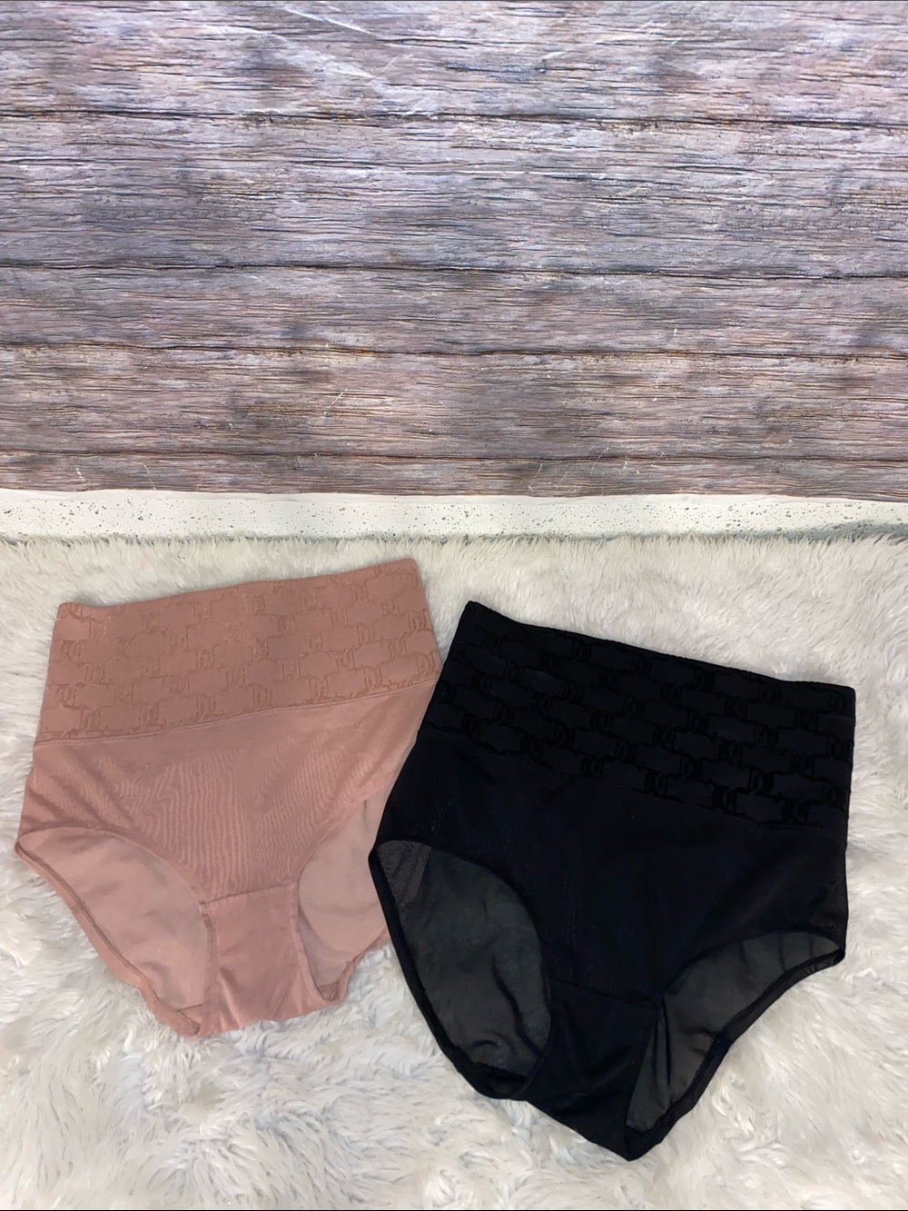 Juicy Couture High-Waist Shaping Underwear in Black & Blush